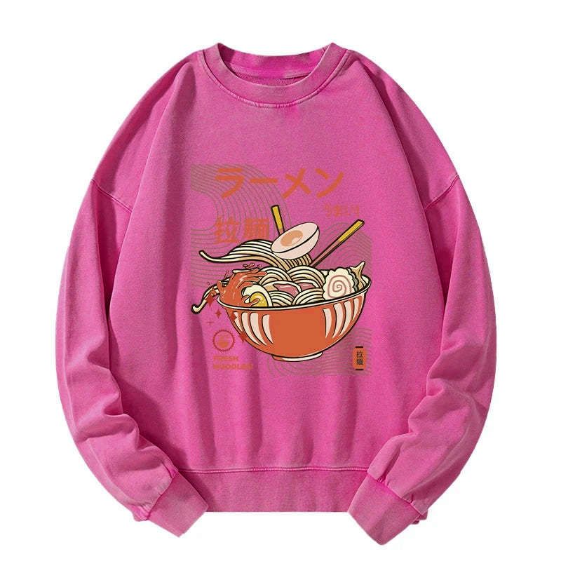 Japanese Washed Sweatshirt for Daily Wear