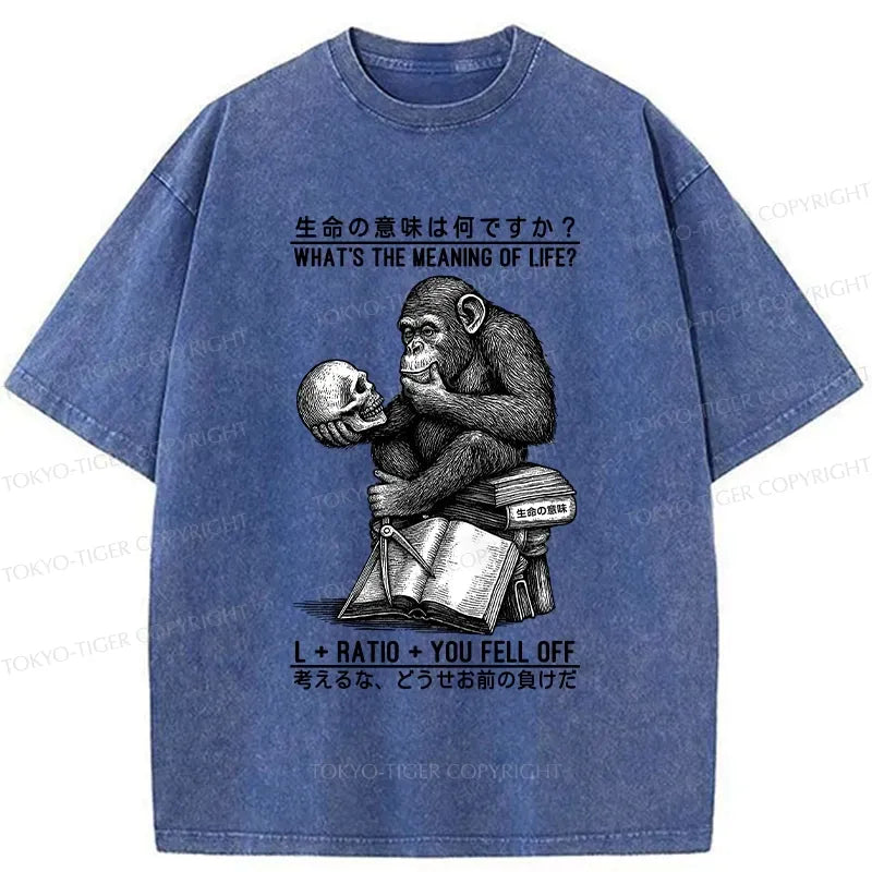 Japanese Washed T-Shirt for Daily Wear