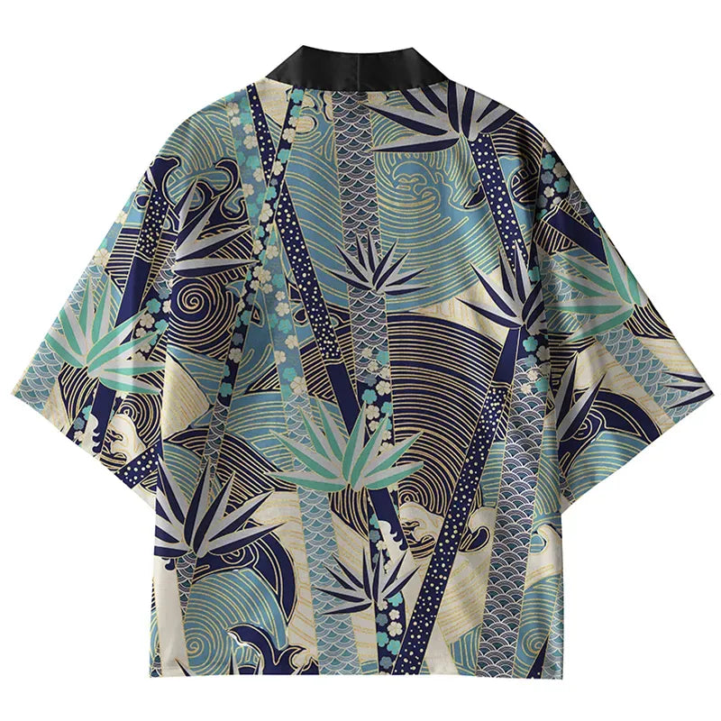 Kyoto Leaf Pattern Kimono Cardigan Gift