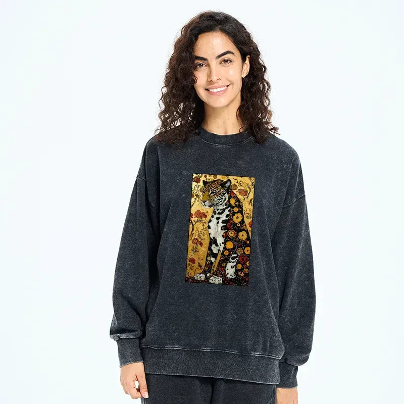 Unisex Leopard Print Sweatshirt for Gift