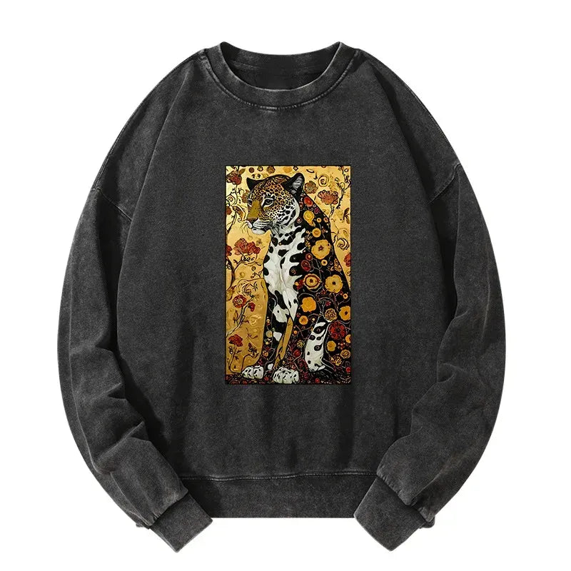 Unisex Leopard Print Sweatshirt for Gift
