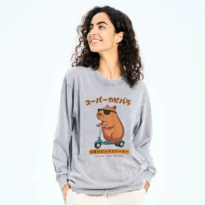 Japanese Vintage Capybara Tee for Streetwear