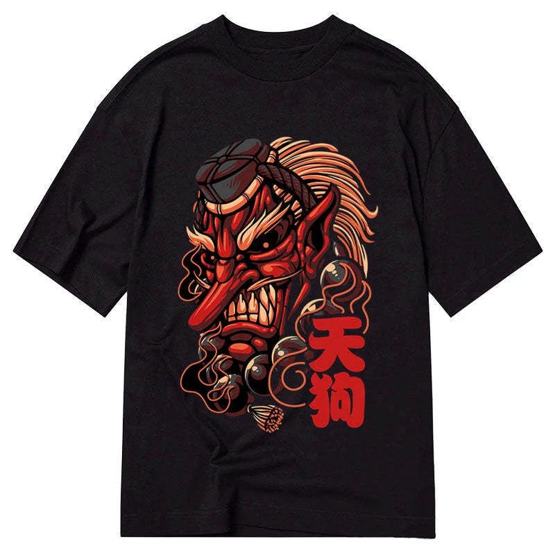 japanese tengu t-shirt for daily wear