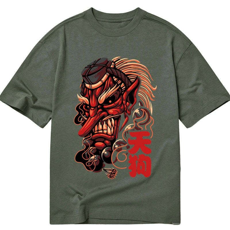 japanese tengu t-shirt for daily wear