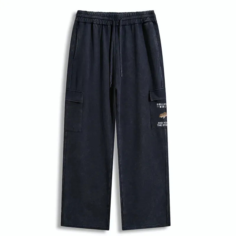 Kyoto-Lion World's Stinkiest Rat Washed Utility Sweatpants