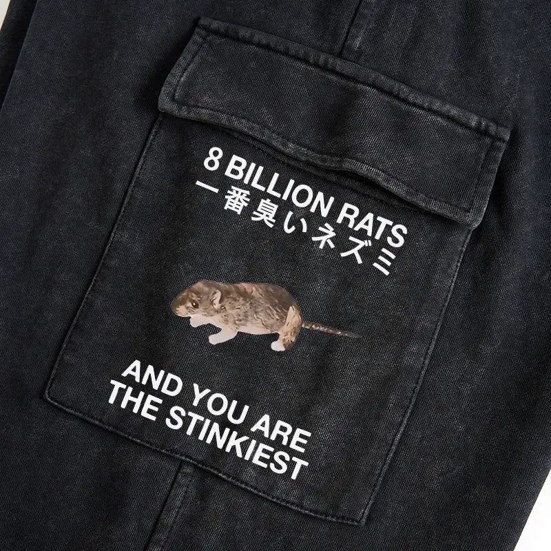 Funny Rat Sweatpants for Casual Streetwear