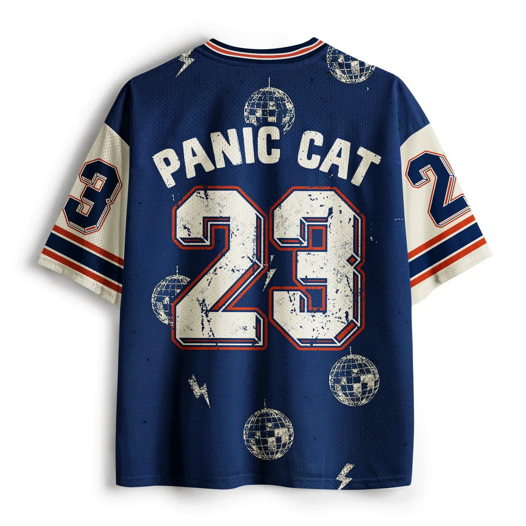 Kyoto-Lion 'Much Panic'Retro Mesh Jersey