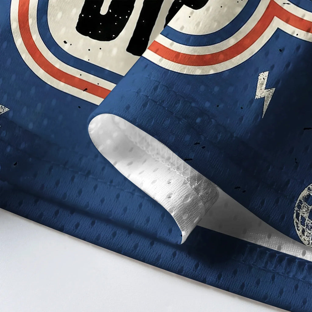 Japanese Retro Mesh Jersey for Daily Wear