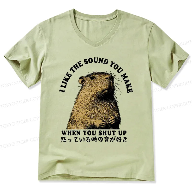 Japanese V-Neck T-Shirt for Daily Wear