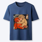 Unisex Cotton Japanese Art T-Shirt Vintage Style