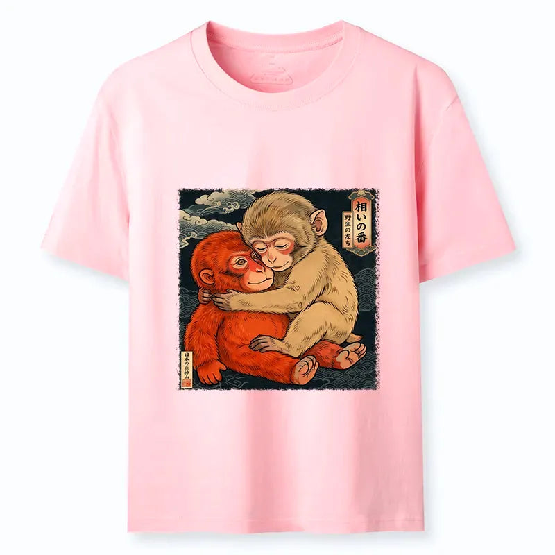 Unisex Cotton Japanese Art T-Shirt Vintage Style