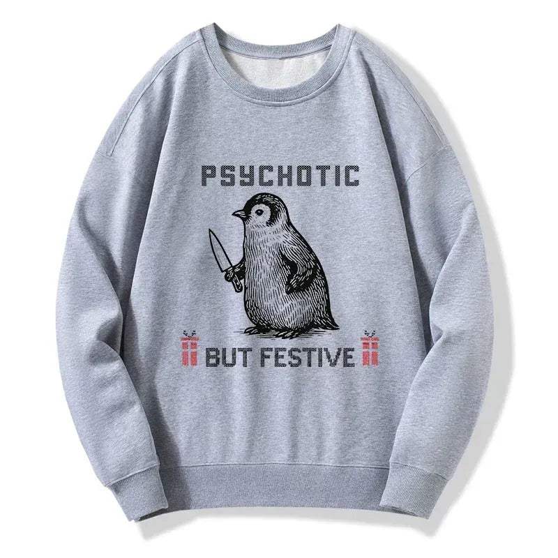Kyoto-Lion Overstimulated but Festive Christmas Classic Sweatshirt
