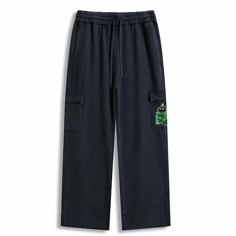 Kyoto Lion Christmas cat sweatpants for winter