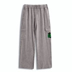 Kyoto-Lion Christmas Tree Cat Japan Washed Utility Sweatpants