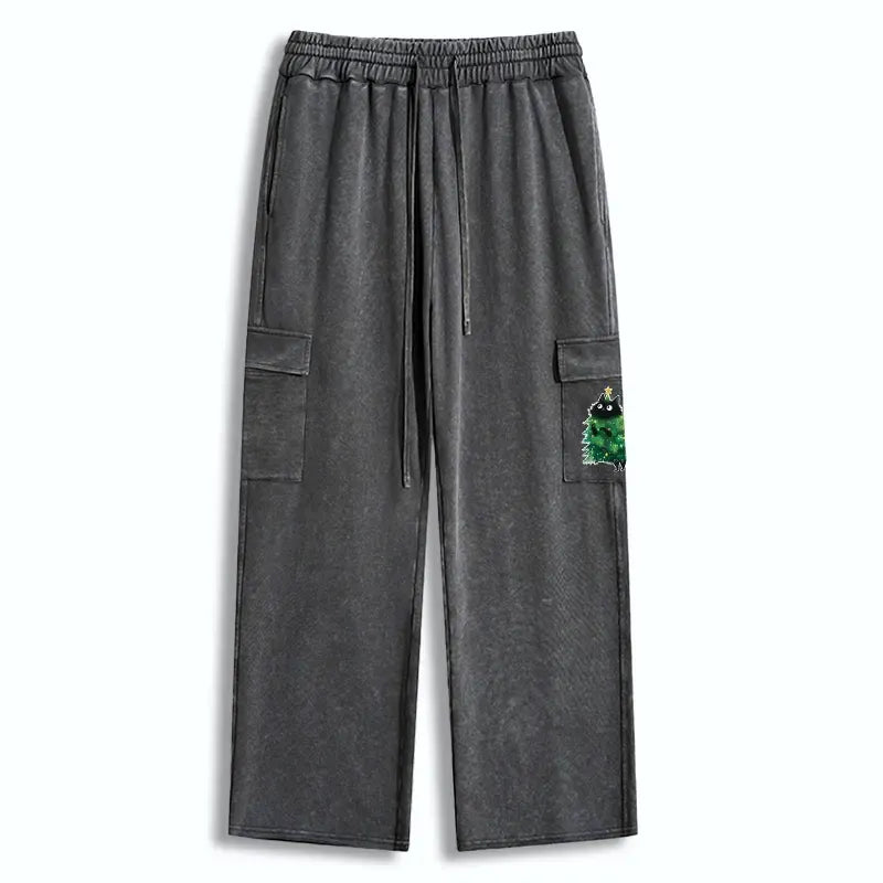 Kyoto Lion Christmas cat sweatpants for winter