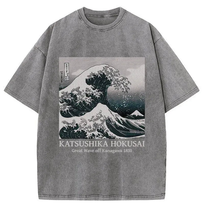 Unisex Ukiyo-e T-Shirt for Casual Summer