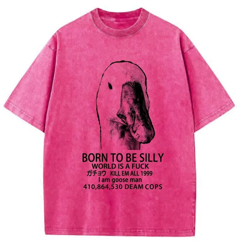 born to be silly unisex cotton t-shirt