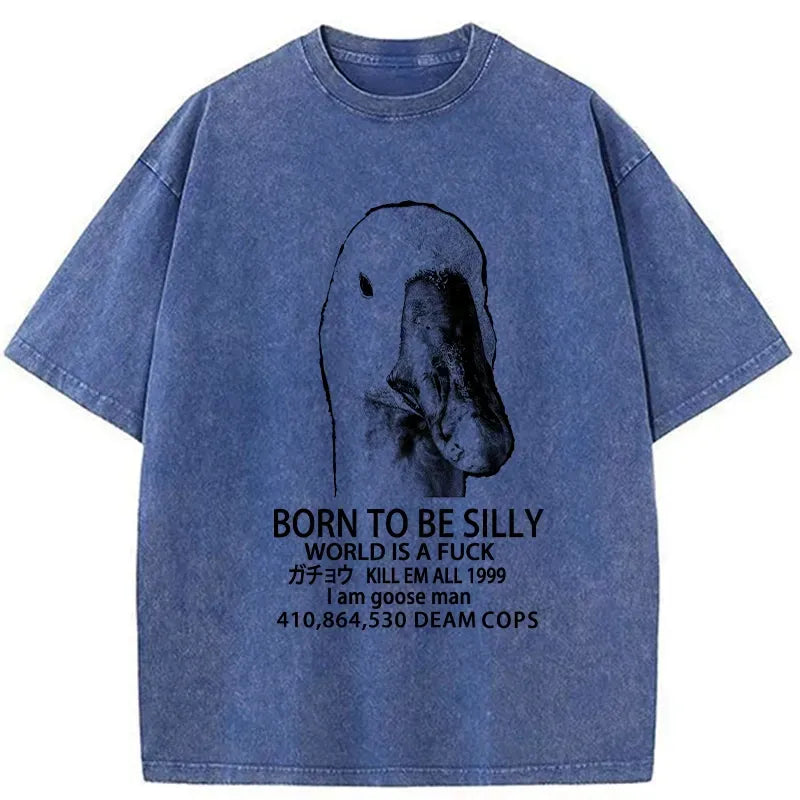 born to be silly unisex cotton t-shirt