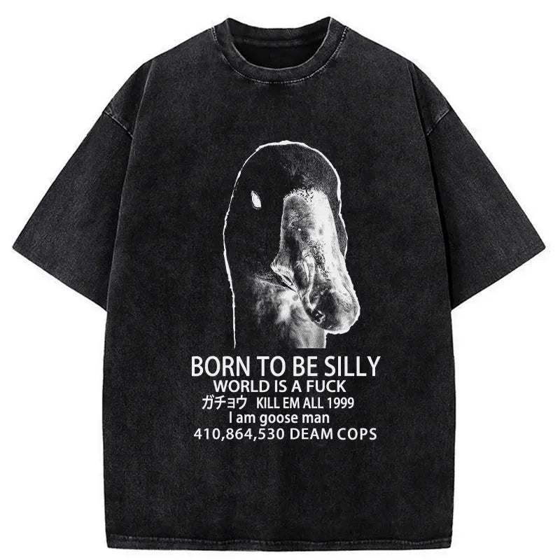 born to be silly unisex cotton t-shirt
