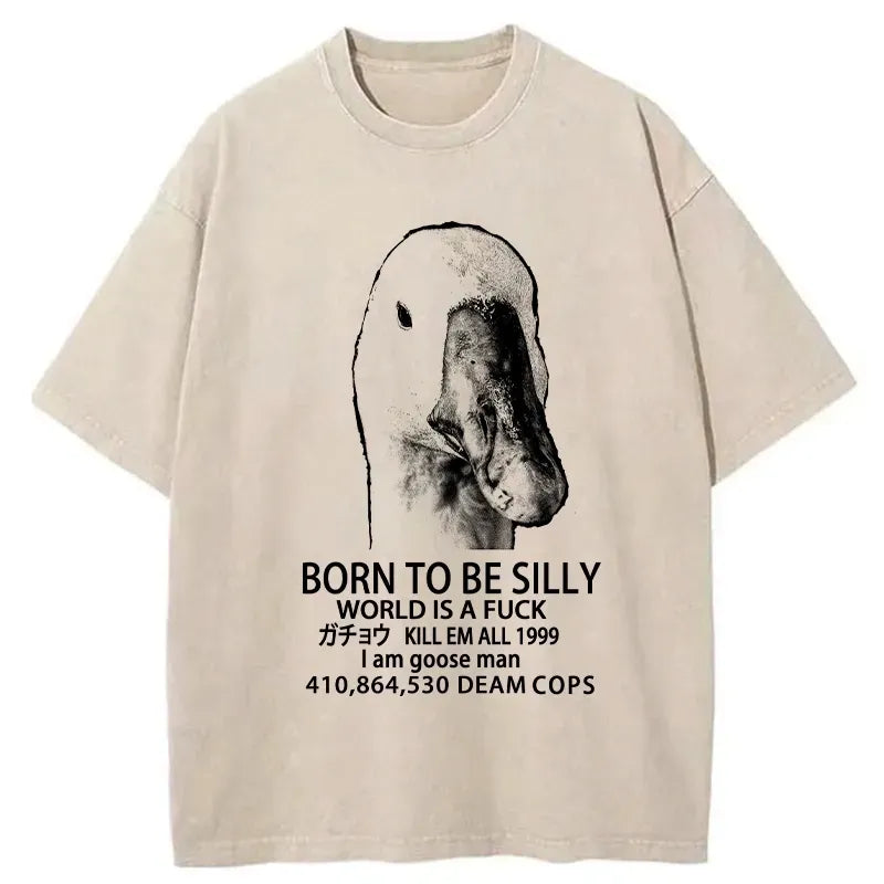 born to be silly unisex cotton t-shirt