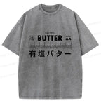 Kyoto-Lion Funny Butter Washed T-Shirt