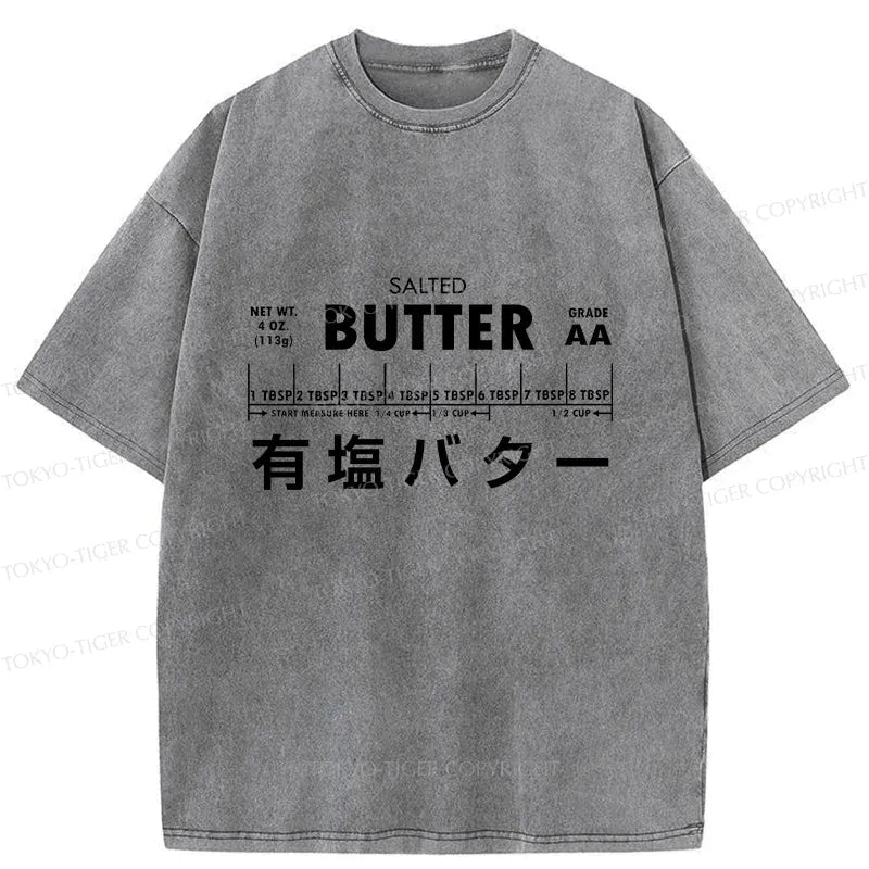 Kyoto-Lion Funny Butter Washed T-Shirt