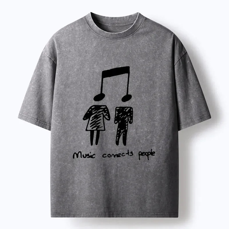 Vintage Washed T-Shirt for Daily Wear