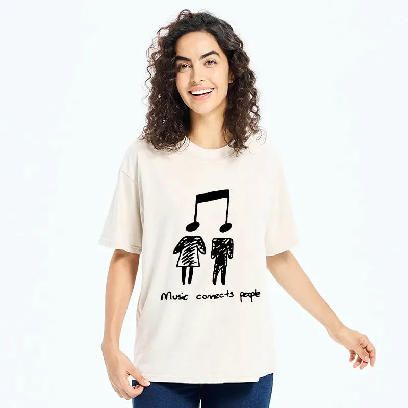 Kyoto-Lion Music Is The Universal Language Washed T-Shirt