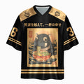 Kyoto-Lion Moo Deng Eat Ramen Glossy Oversized Jersey