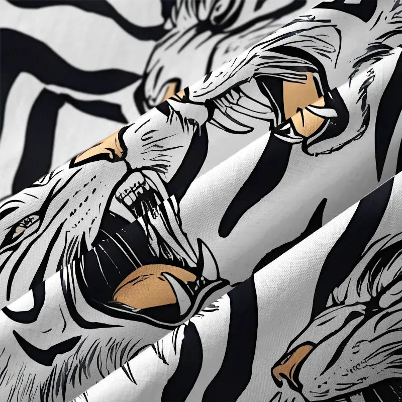 Roaring Tiger Unisex Button-up Shirt