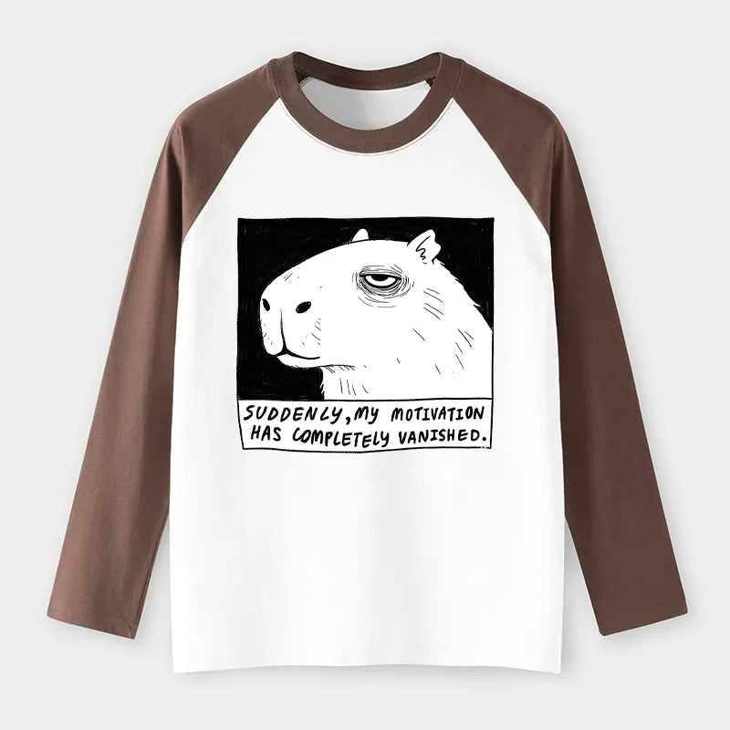 Unisex cotton raglan t-shirt for summer