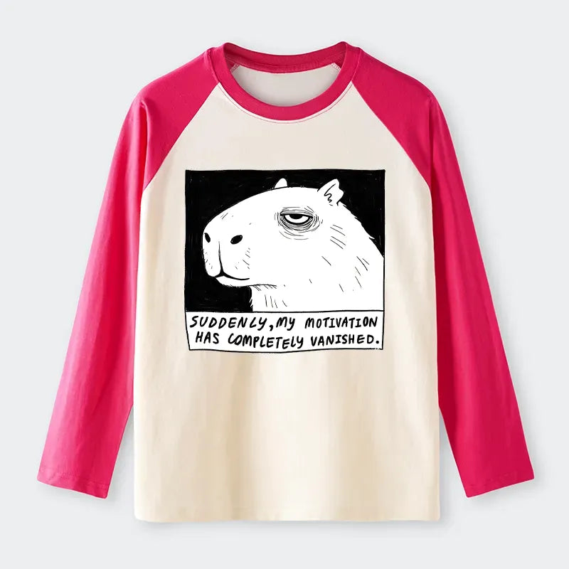 Unisex cotton raglan t-shirt for summer