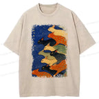 japanese ninja washed t-shirt for casual