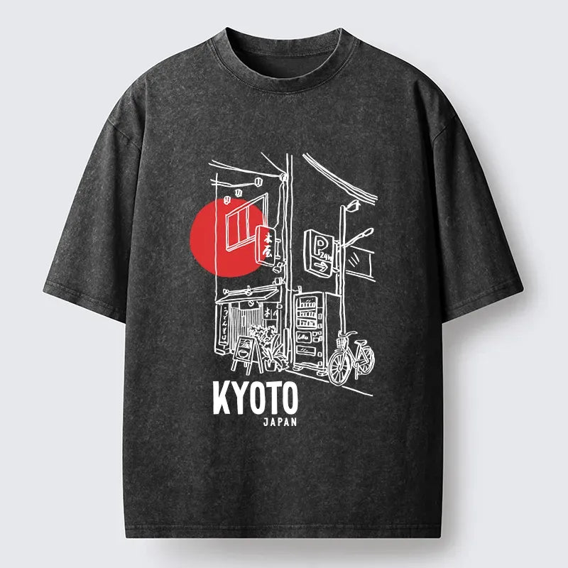Washed Kyoto Travel T-Shirt