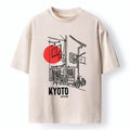 Kyoto-Lion Kyoto Travel Street Washed T-Shirt