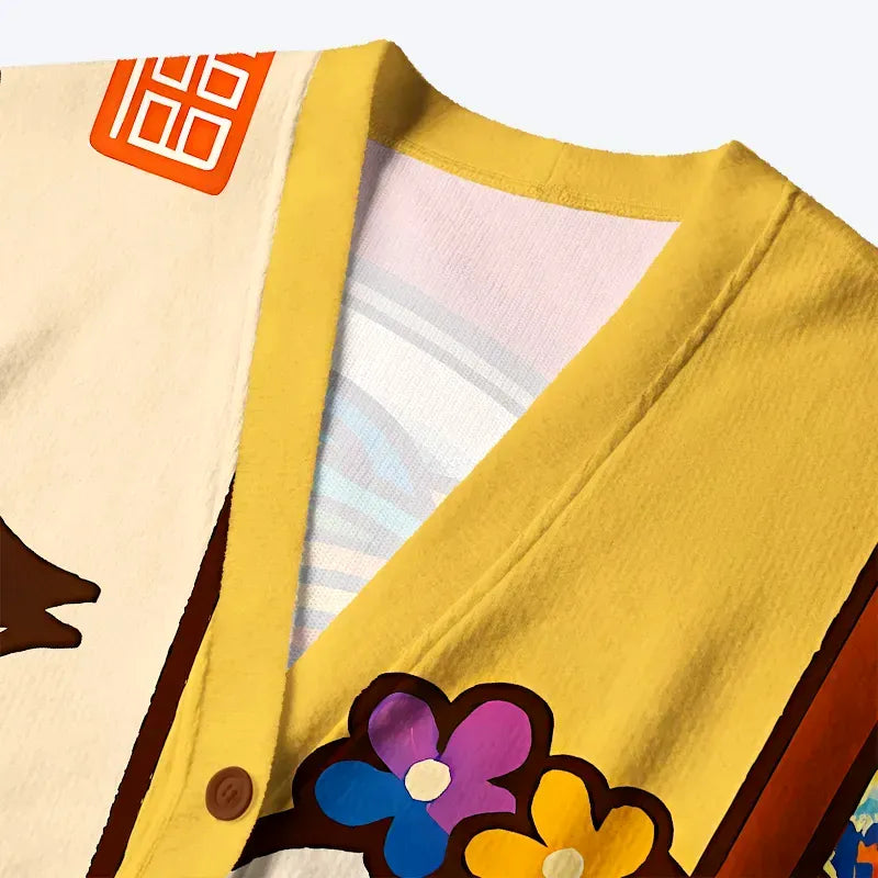 Trendy Kyoto Style Cardigan for Vacation