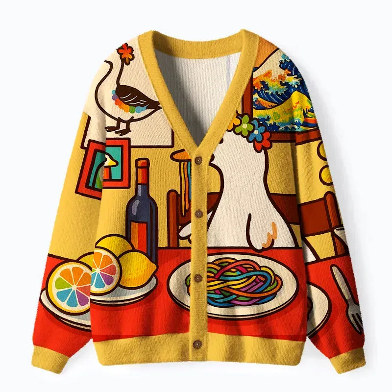 Japanese Vintage Cardigan for Streetwear