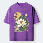 Kyoto-Lion Ukiyo Lotus Frog Washed T-Shirt