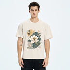 Kyoto-Lion Ukiyo Lotus Frog Washed T-Shirt