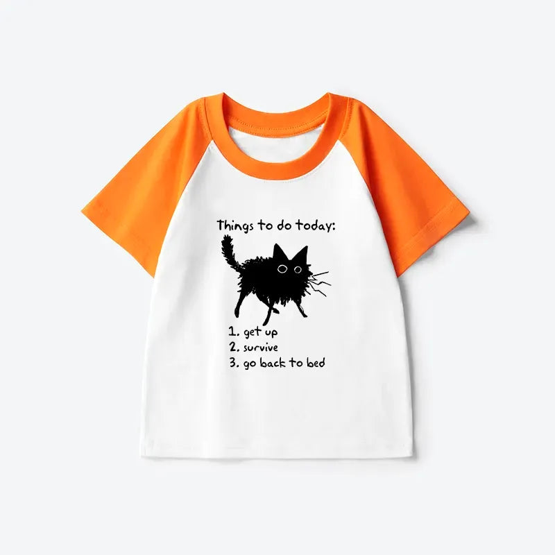 Japanese Lazy Cat T-shirt for Daily Wear