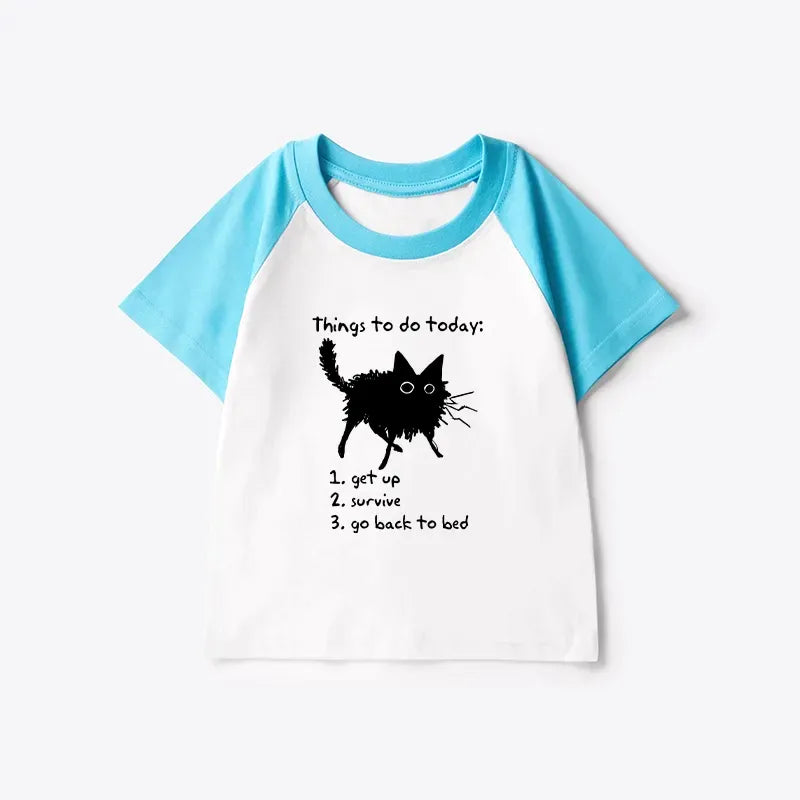 Japanese Lazy Cat T-shirt for Daily Wear