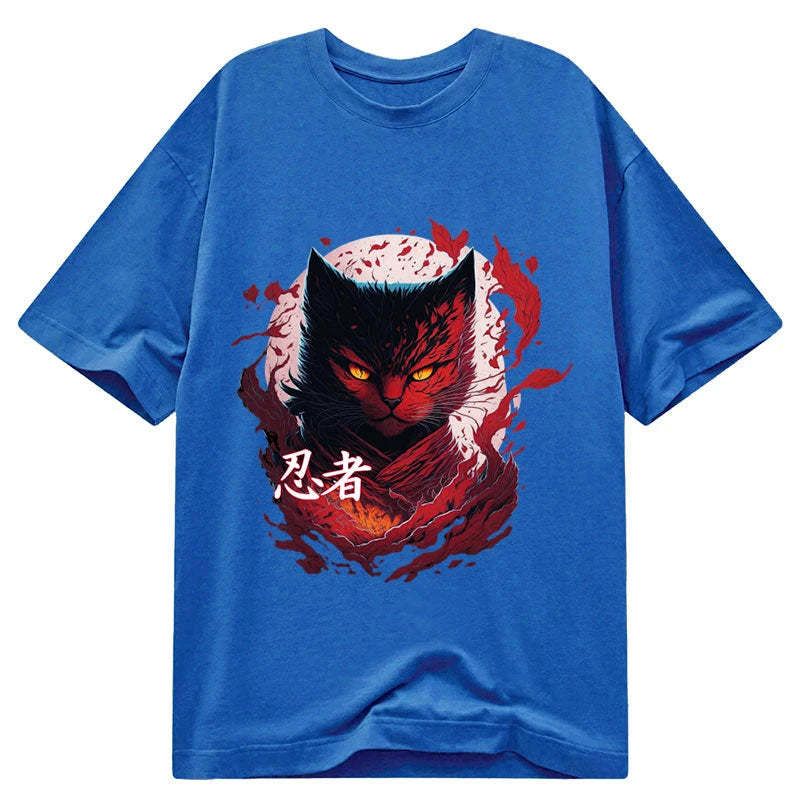 Kyoto-Lion Japanese Cat Ninja Classic T-Shirt