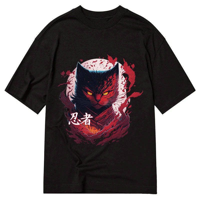 Kyoto-Lion Japanese Cat Ninja Classic T-Shirt