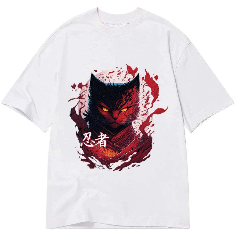 Kyoto-Lion Japanese Cat Ninja Classic T-Shirt