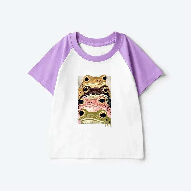 Funny Frog Art Unisex Kids