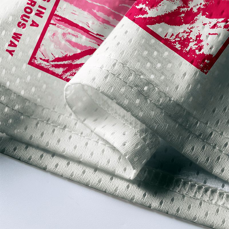 Pink Wave Mountain Sunrise Art Mesh Jersey