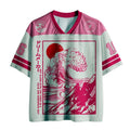 Big Pink Lion Mesh Jersey for Daily Wear