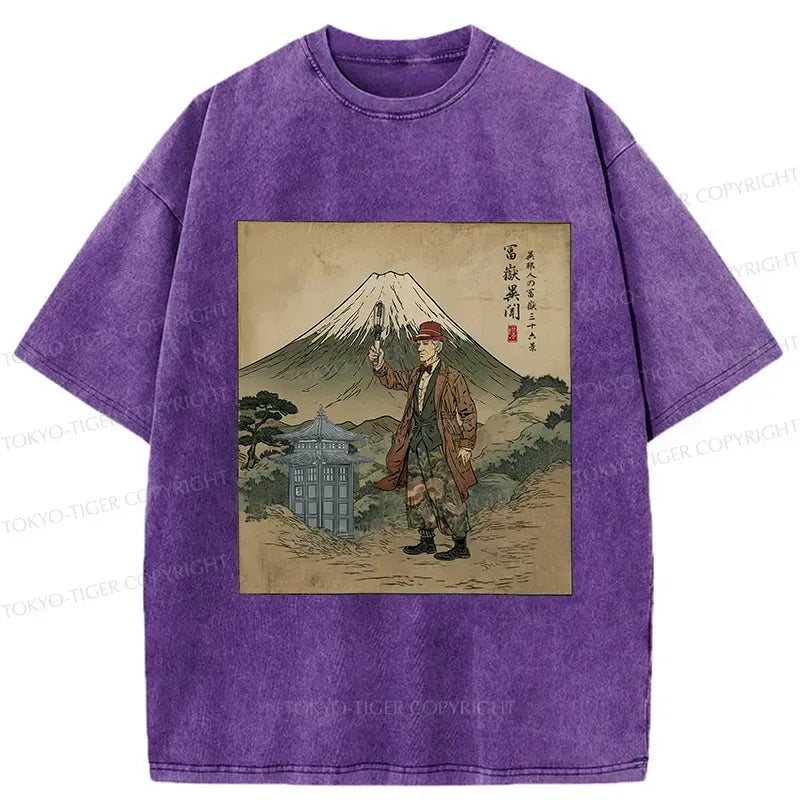Japanese Mount Fuji Washed T-Shirt