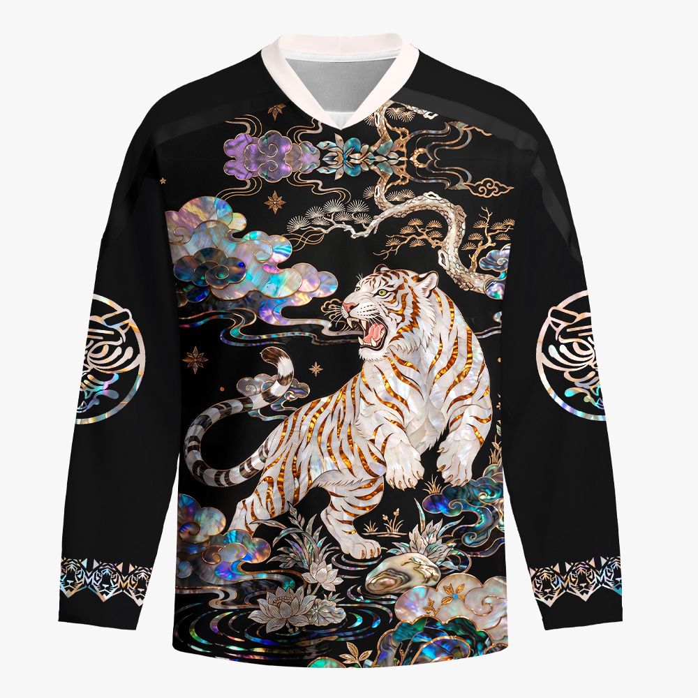 Kyoto-Lion Celestial Tiger Rising Long-Sleeve Hockey Jersey