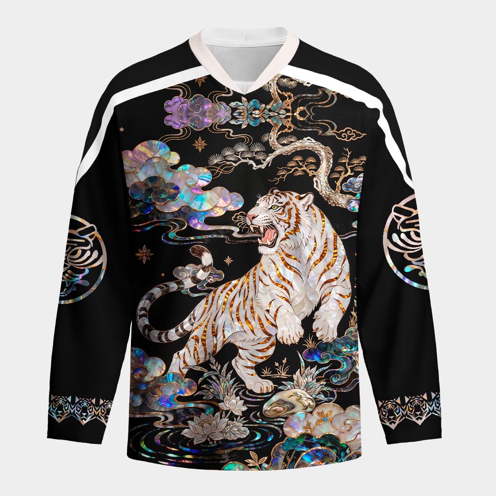 Kyoto-Lion Celestial Tiger Rising Long-Sleeve Hockey Jersey